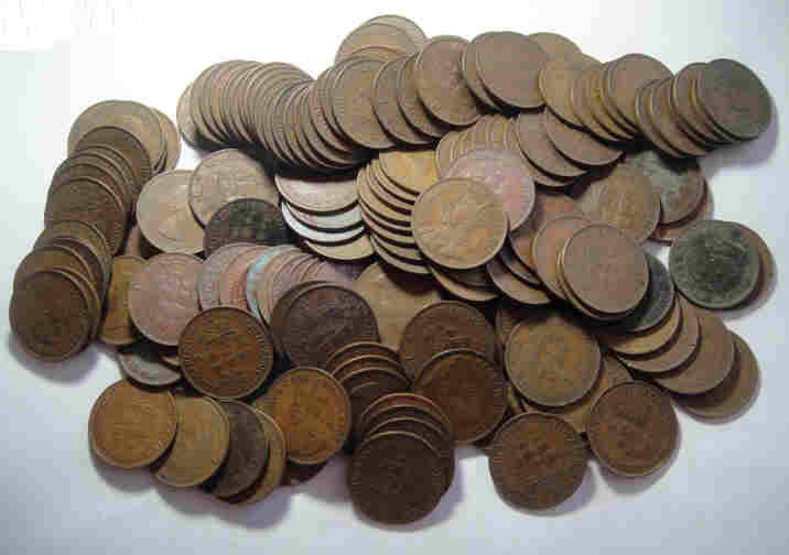 Union of South Africa: Huge Hoard of old Pennies