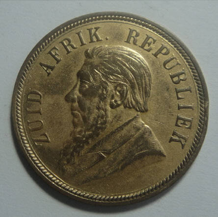 Paul Kruger ZAR: Gilded Penny of 1898