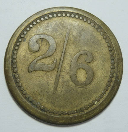 Consolidated Diamond Mines (Oranjemund SWA), Half Crown (2/6-) Token