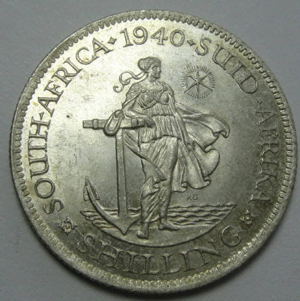 Union of South Africa : One Shilling (1/-) of 1940 (Mint State)