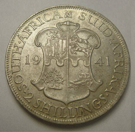 Union  of South Africa : Two Shillings (2/-) of 1941 (Mint State)
