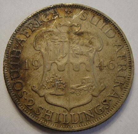 Union  of South Africa : Two Shillings (2/-) of 1946 (High Grade)