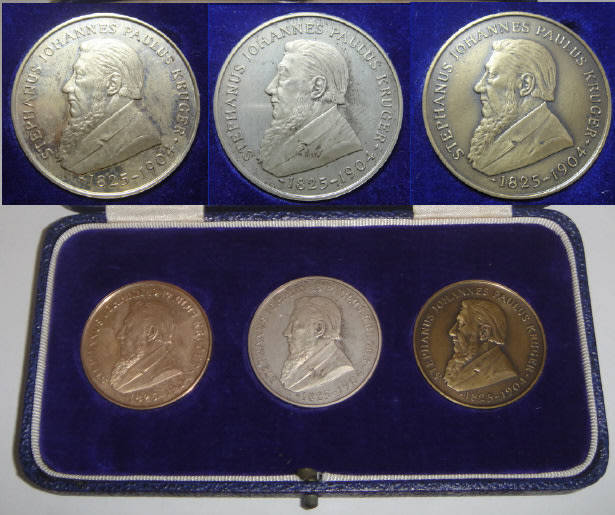 Kruger Statue Removal & Unveiling 1954 (Afrikaans Version): Bronze, Silver & GOLD Medals