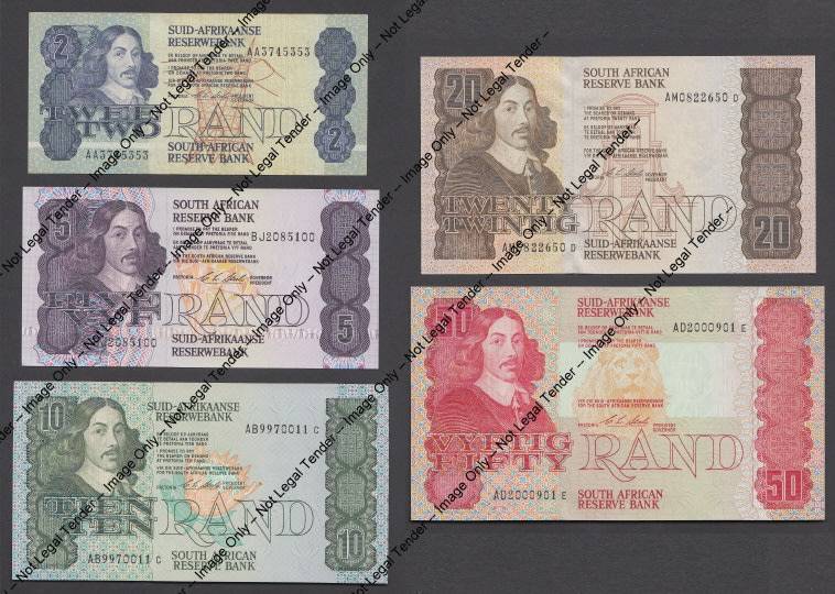 Republic of South Africa: COMPLETE Jan van Riebeeck TYPE Set of 1990