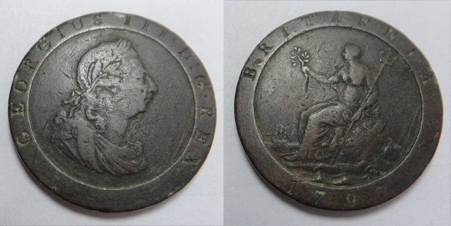 Great Britain & Ireland Copper Collection: George III Cartwheel Penny of 1797