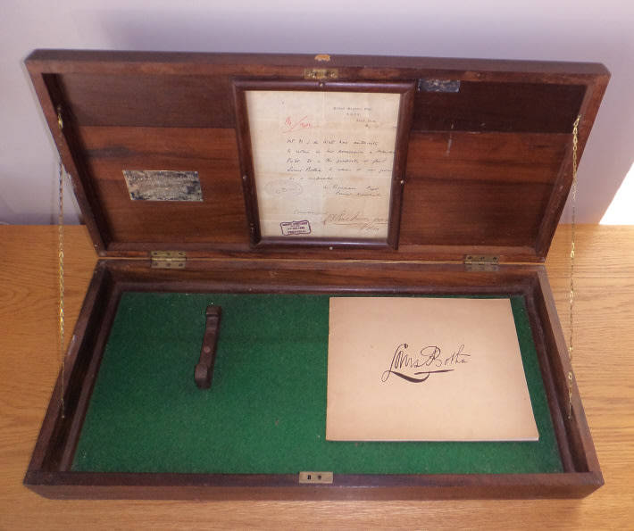 Anglo Boer War: Wooden Storing Box for the Mauser Pistol of General Louis Botha