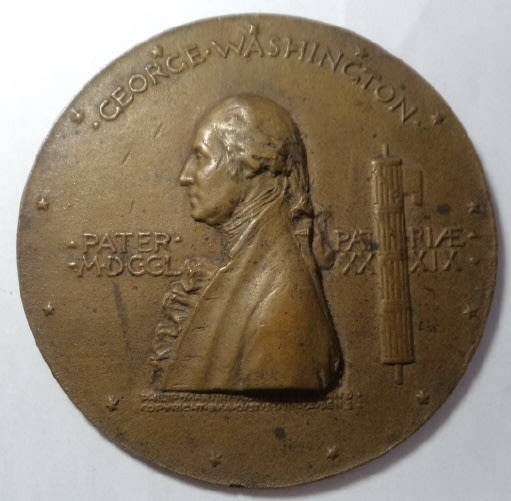 Commemorative Centenary Medal, USA, George Washington (1732-1799)