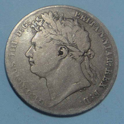 Great Britain: Sterling Silver Half-Crown of King George IIII of 1820