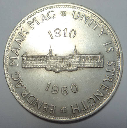 Union of South Africa: Silver Commemorative Crown (5/-) of 1960 (Uncirculated Condition)