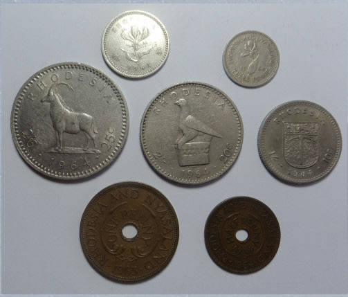 Rhodesia : COMPLETE Coin Set of 1964
