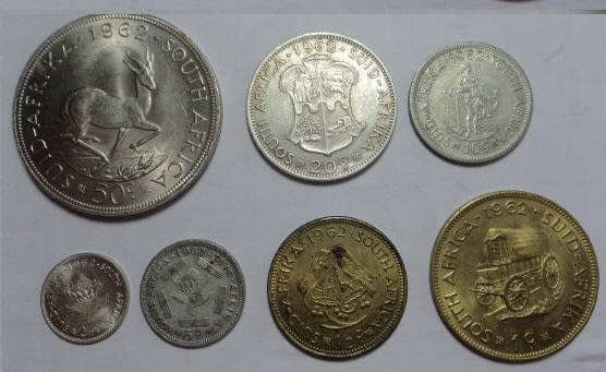 Republic of South Africa: Coin Set of 1962