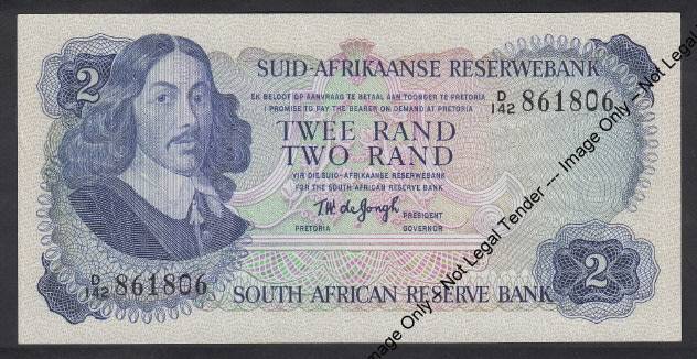 Republic of South Africa: De Jongh Third Issue, R2 of 1976