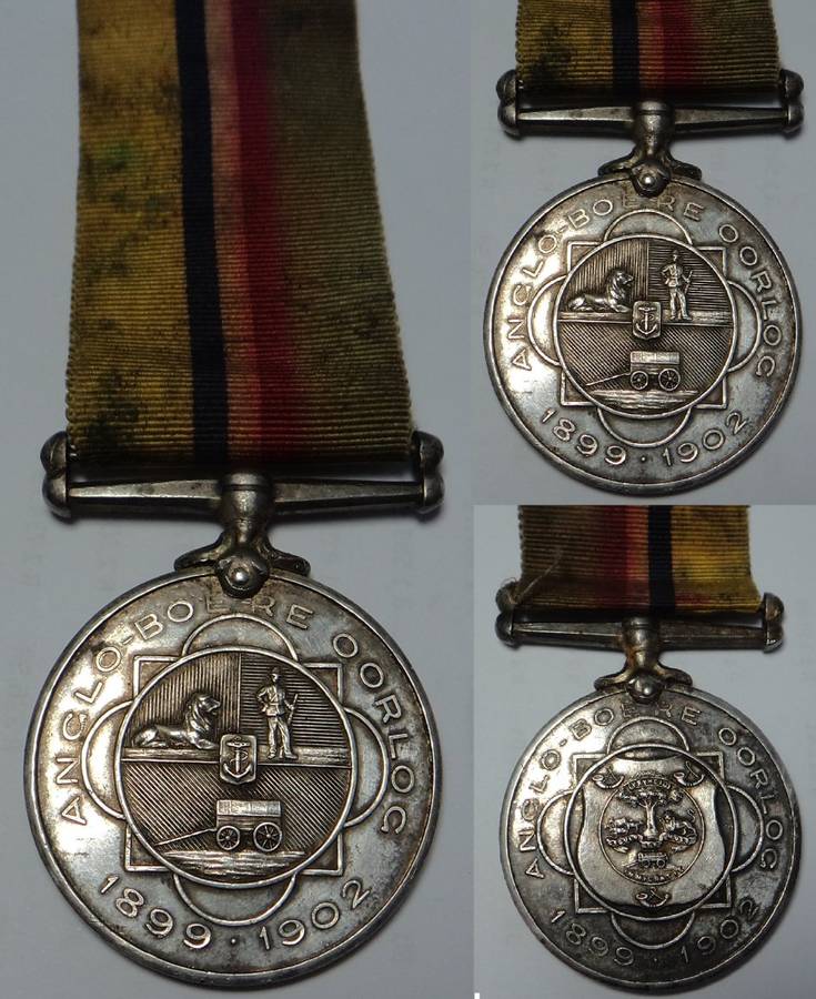 Anglo Boer War Medal awarded to Burger C.W. van Zyl