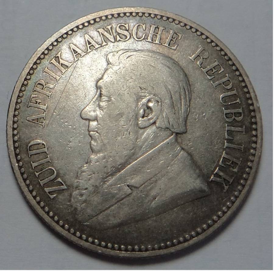 Paul Kruger ZAR: Silver Half Crown of 1892