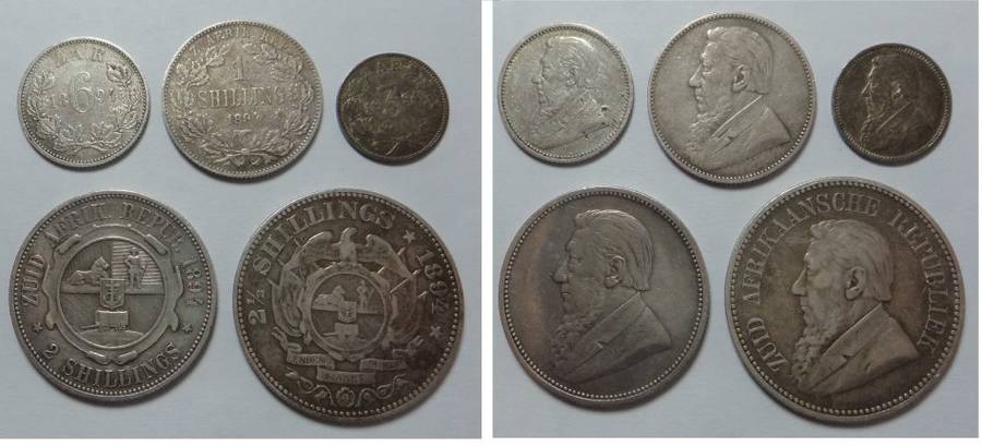 Paul Kruger ZAR: Coin Set of 1894