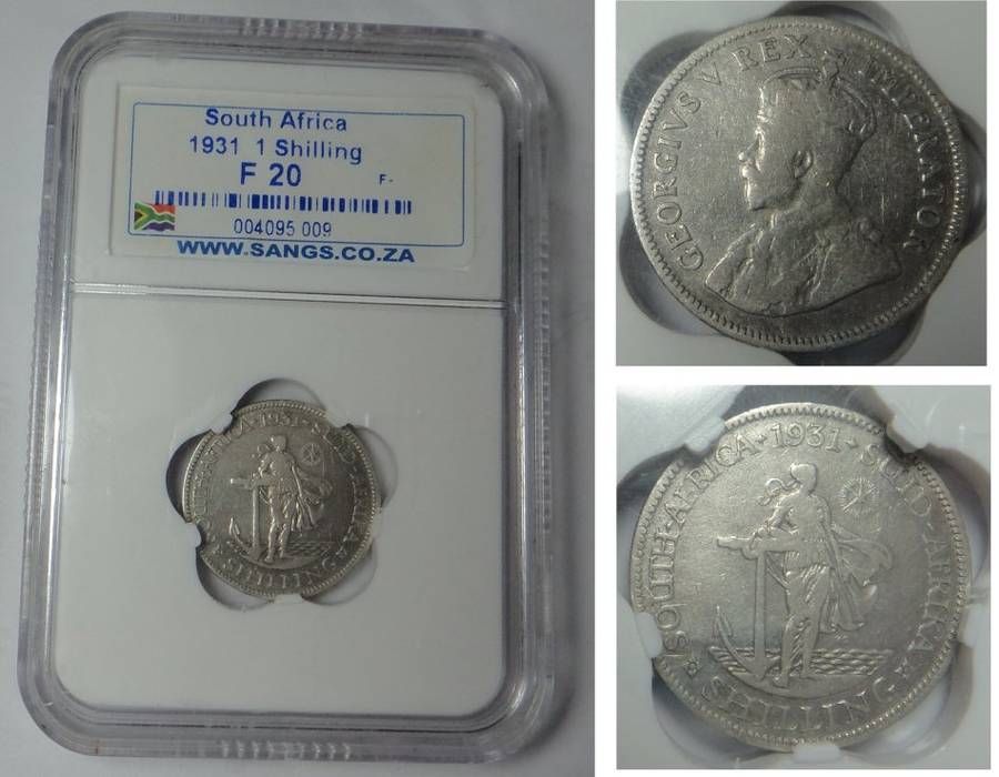 Union of South Africa: The SCARCE Shilling of 1931 (Sangs (V)F 20