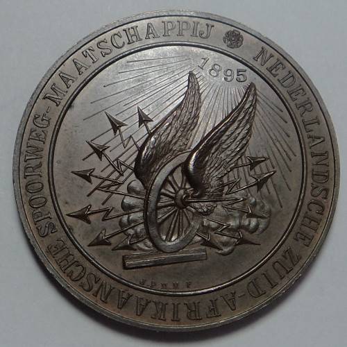 Z.A.R. Opening Delagoa Bay Railway 1895 (Single Flange) Cat. Value R3400