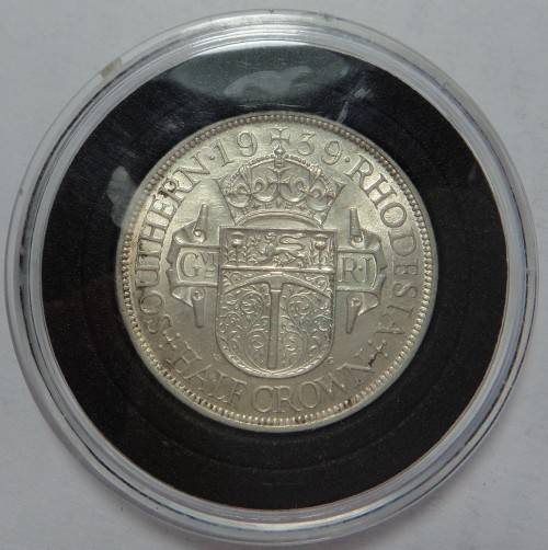Rhodesia Half Crown (2/6-) of 1939 (High Cat. Value)