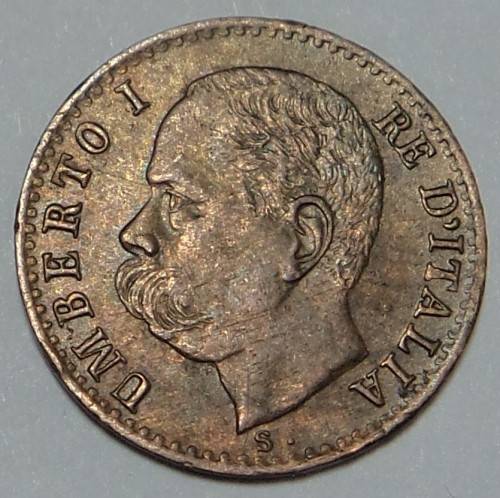 Italy: 1 Centesimo of 1896 (Mint State, Cat value R1000+)