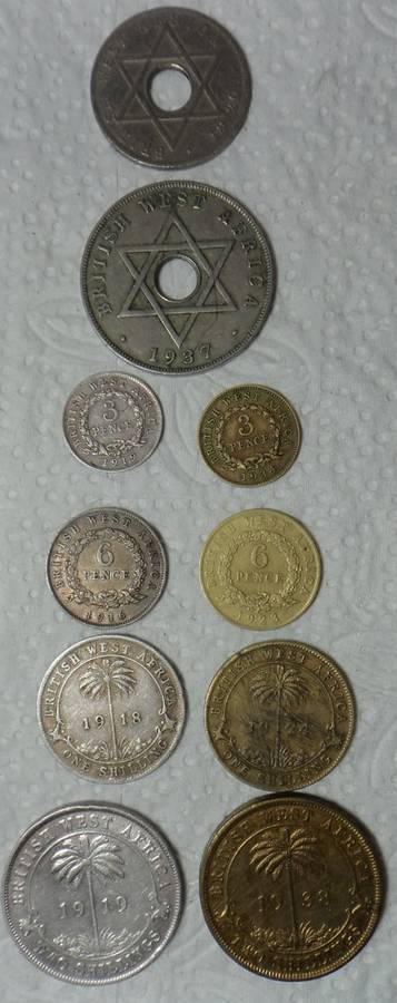 World Type Collection incl. some Silver Coins: British West Africa