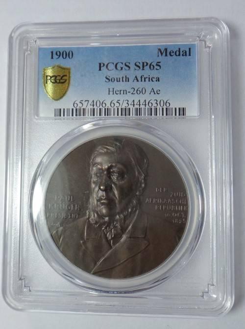 Boer War: Paul Kruger: `Aan De Dappere Strijders` PCGS SP65