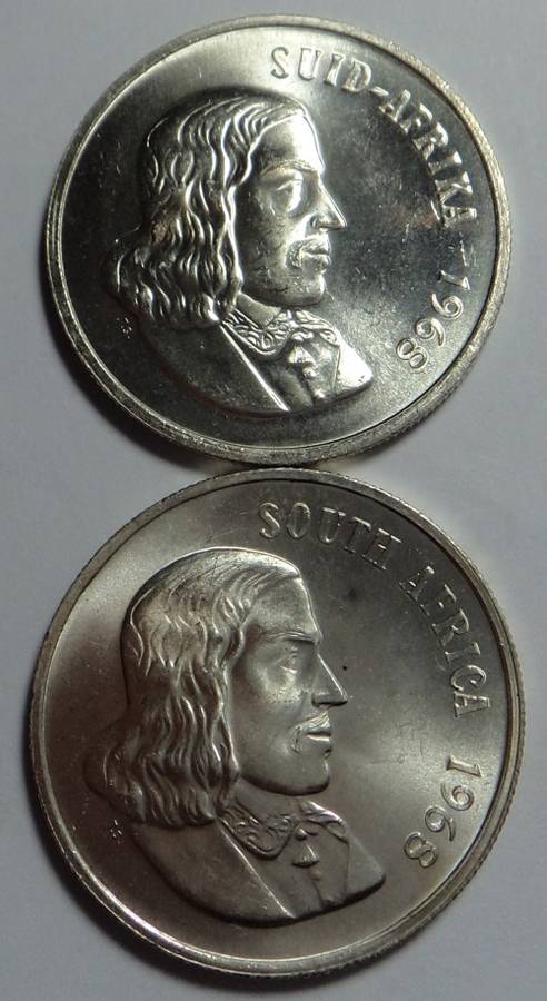 Silver R1 of 1968 (Afrikaans & English Set)