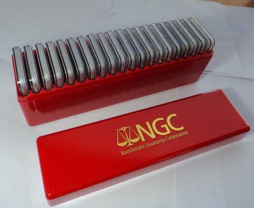 NGC Storing Box (Red) for 20 slabbed coins (3 available)
