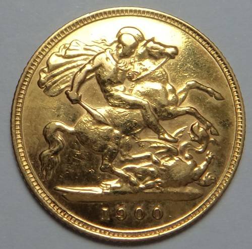 Great Britain: Gold Half Sovereign of 1900 (Coin 3 of 3)