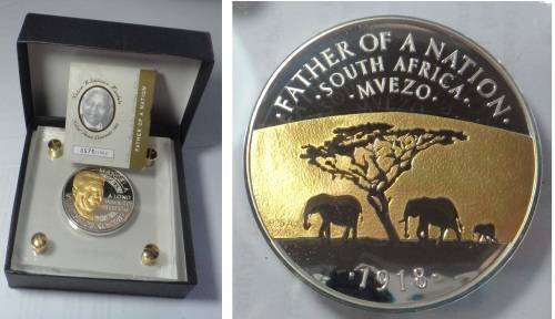 Nelson Mandela: One Hundred (100) Grams Sterling Silver Medal 2013