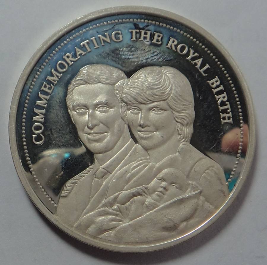 Sterling Silver Medal: Commemorating the Birth of Prince William 21 June 1982