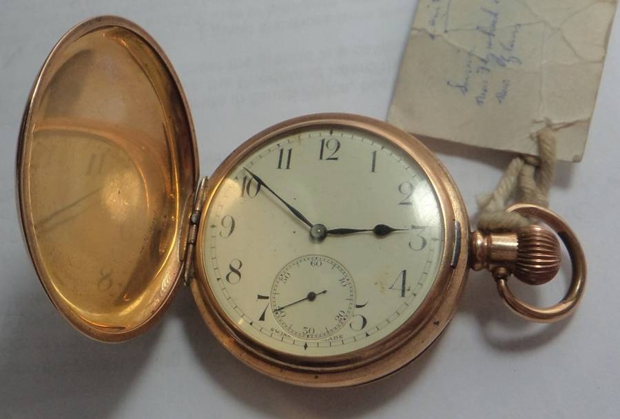 Zenith 17 Jewels Gold-Plated Pocket Watch