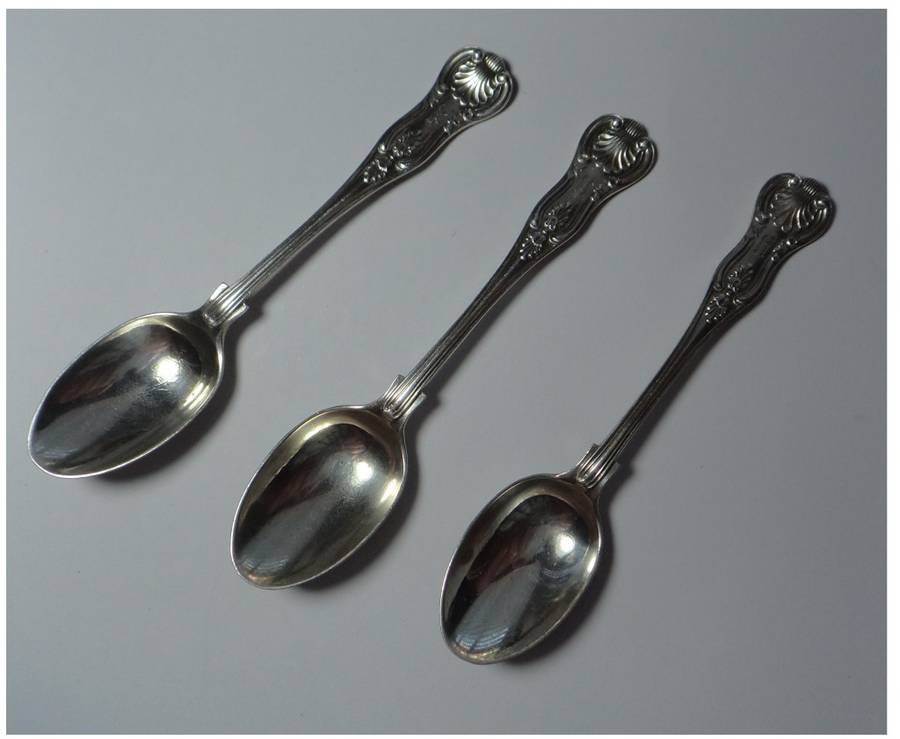 Three Edwardian Sterling Silver Teaspoons (Sheffield 1902)