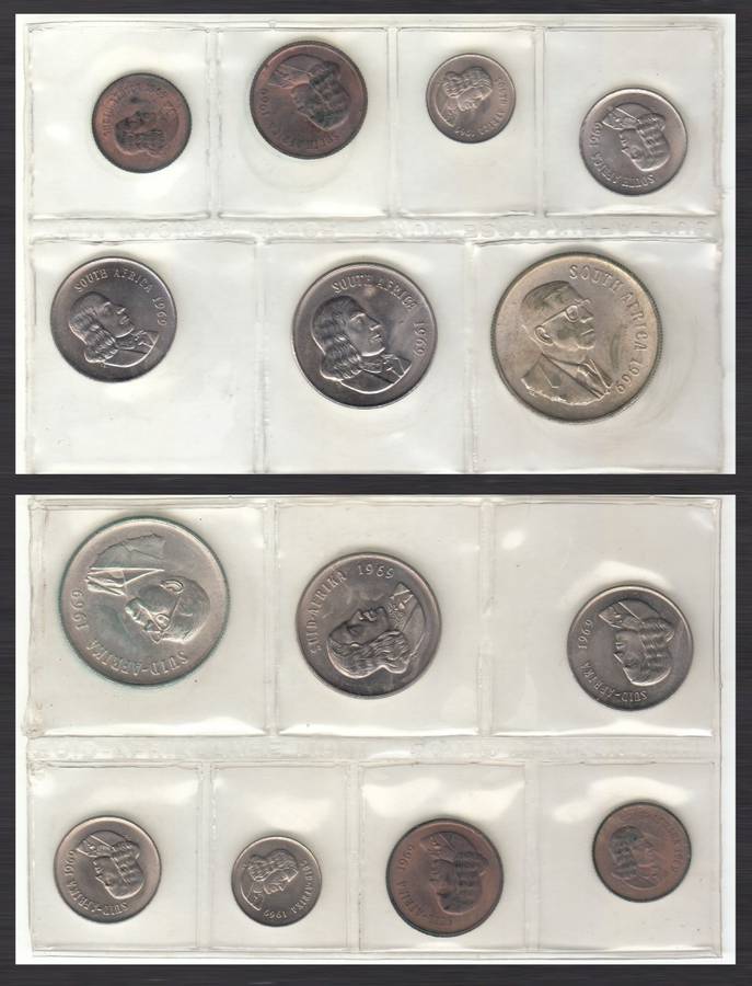 RSA Coin Set 1969 (Afrikaans & English)