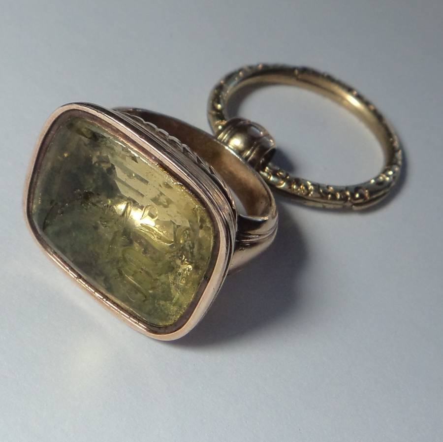 9ct Gold Victorian Citrine Fob Seal valued at R18 625