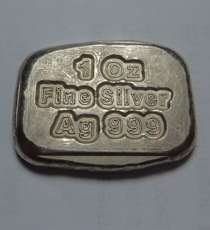 One Ounce (1 Oz) Fine Silver Bar