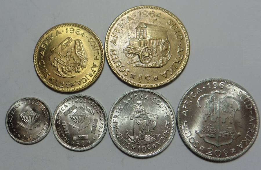 RSA: RSA: Bronze & Silver Set of 1964 (2 sets available)