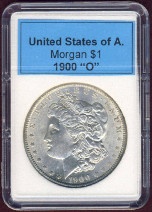 SILVER CROWNS OF THE WORLD: USA Morgan Dollar : 1900 (New Orleans)