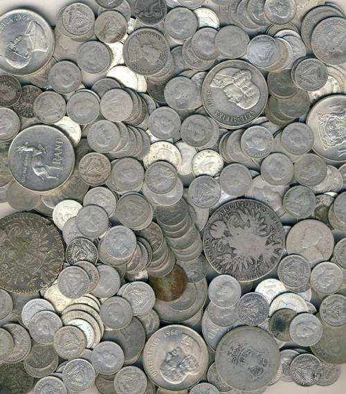 756 grams of 80 % SILVER COINS