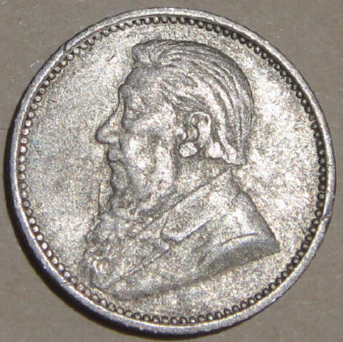 Paul Kruger Z.A.R. Tickey (3d) dated 1896