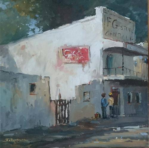 Original oil painting by JOHANN VAN RENSBURG