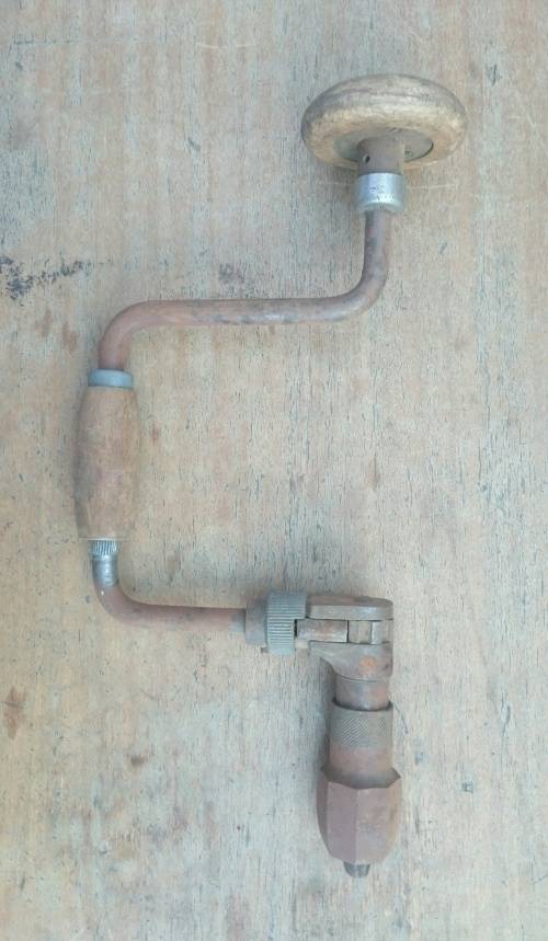Old vintage brace hand drill