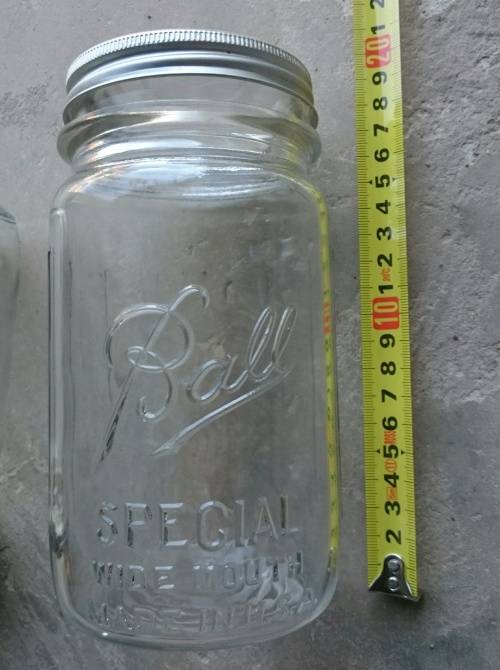 Vintage BALL Glass Preserve Jar made in USA