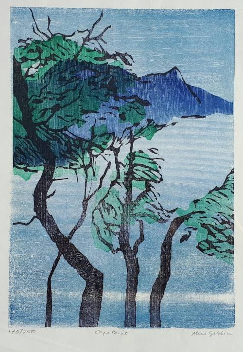 ALICE GOLDIN - Original woodblock art work - KAAPPUNT - 175/250