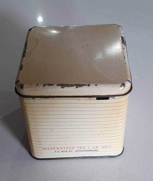 Old Mazawattee Tea Tin, 1LB. as per photos