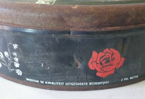 WESTON`S 2 lb biscuits tin, Springs, Transvaal, as per photo