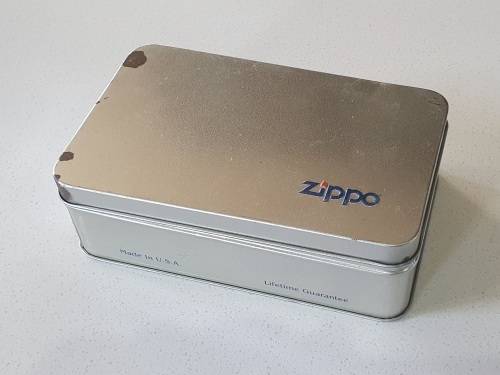 ZIPPO tin as per photos