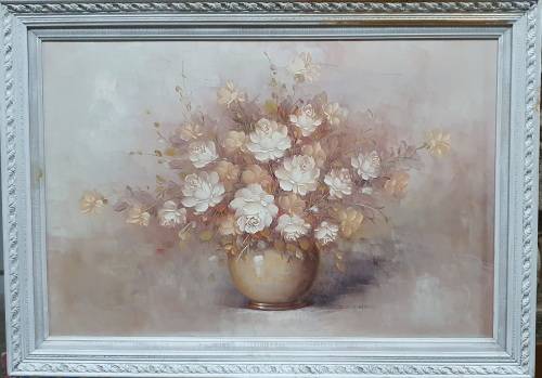 Original framed oil painting as per photo, by DONNA WOODS