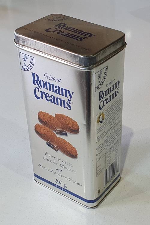 Romany creams tin as per photos
