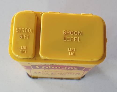 Colman`s Hot English mustard powder tin as per photos