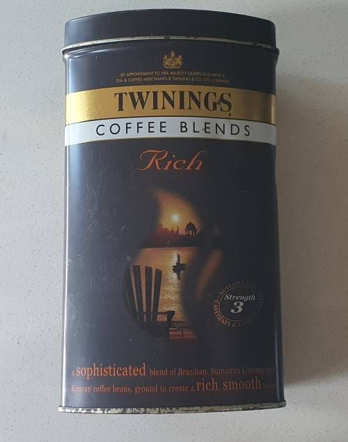 TWININGS coffee blends tin as per photos